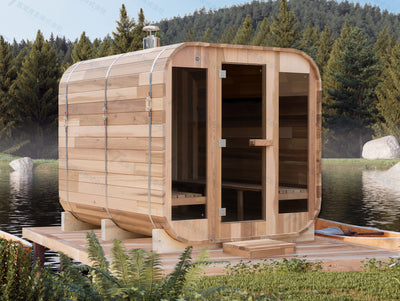 Square sauna room