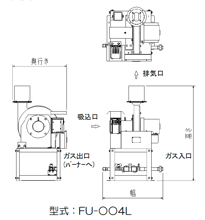 ガス遠赤外線サウナヒーター（ファンユニット）