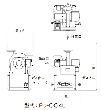 ガス遠赤外線サウナヒーター（ファンユニット）