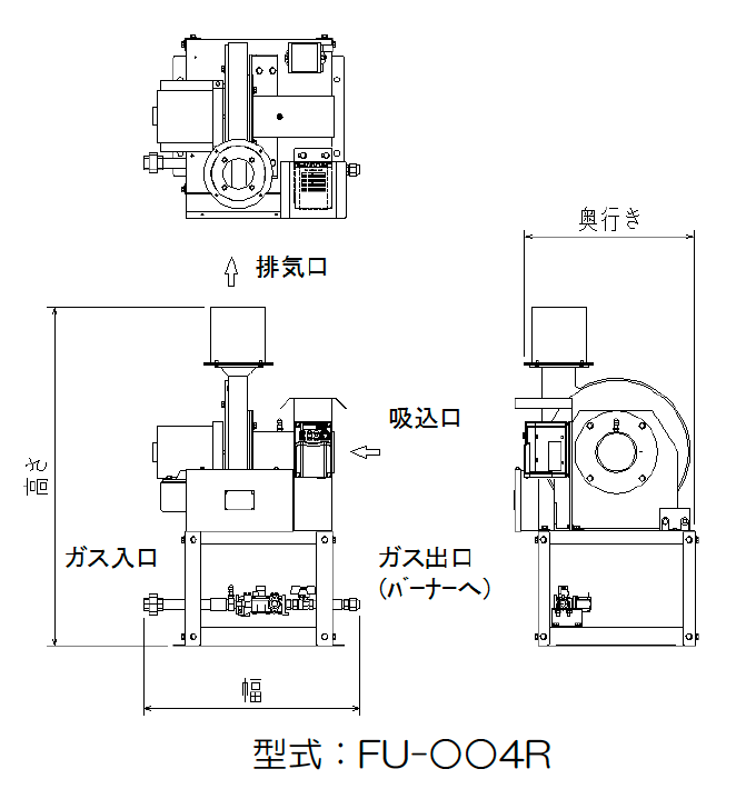 ガス遠赤外線サウナヒーター（ファンユニット）