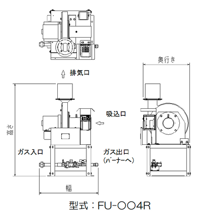 ガス遠赤外線サウナヒーター（ファンユニット）
